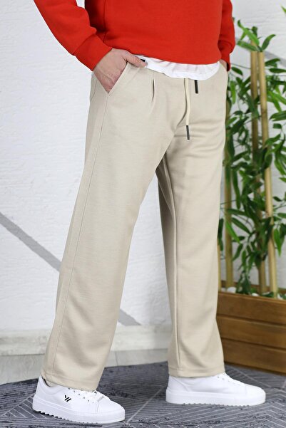 WAFRA Men's Baggy Fit Comfortable Knitted Trousers