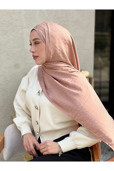 Modakaşmir Silky Jacquard Series Linn Pattern Shawl