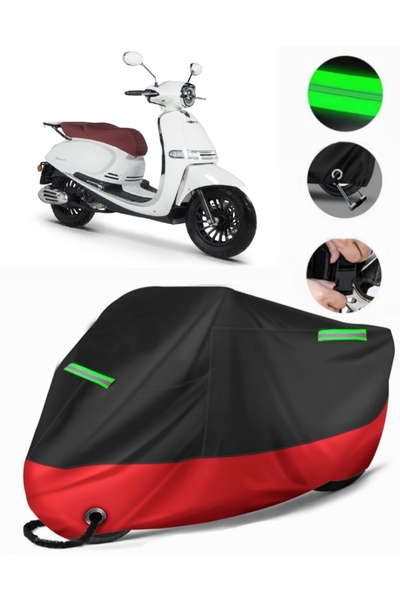 MotoEN Rks Galaxy Gold 125 متوافق مع القماش المشمع للدراجات النارية (متوافق م...