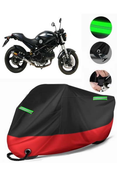 MotoEN غطاء دراجة نارية ممتاز متوافق مع Ducati Monster 695 (متوافق مع القفل) ...