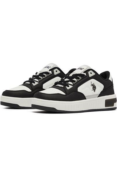 U.S. Polo Assn. Women's Black Low-Top Sneakers - High-Quality Sole for Everyday Look