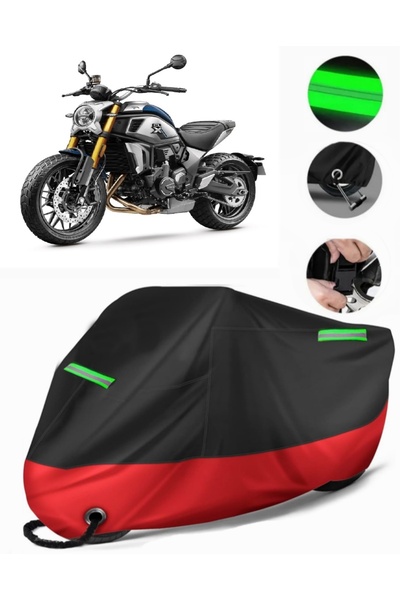 MotoEN Cf Moto 700Cl-X Heritage Compatible Premium Motorcycle Tarpaulin (Lock...