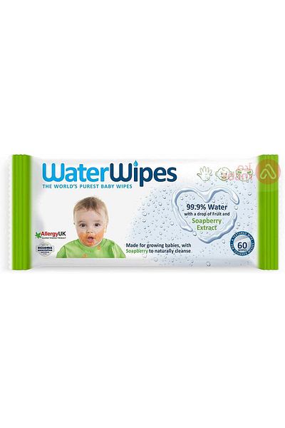WaterWipes WATERWPS 99%WATER&SOAPBERRY EXTRCT 60WPS