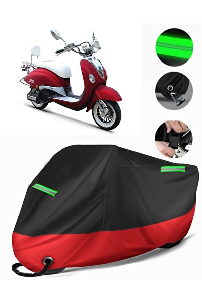 MotoEN Kuba Nirvana 150 Compatible Premium Motorcycle Tarpaulin (Lock Compati...