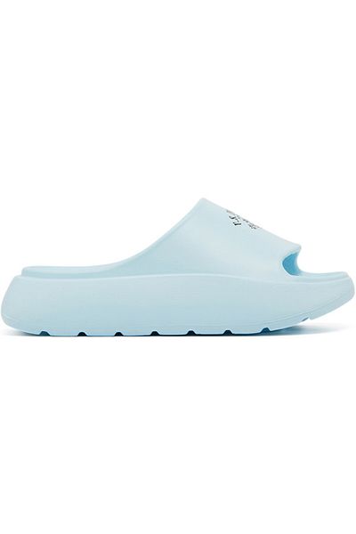 U.S. Polo Assn. Women's Light Blue Slides - High-Quality Sole Lightweight & Trendy Design