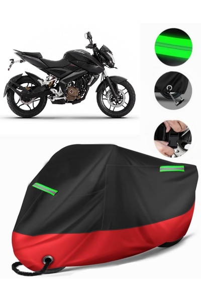MotoEN Bajaj Pulsar Ns 200 Compatible Premium Motorcycle Tarpaulin (Lock Comp...