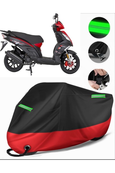 MotoEN غطاء دراجة نارية فاخر متوافق مع Mondial 125 Mash (متوافق مع القفل) أسو...