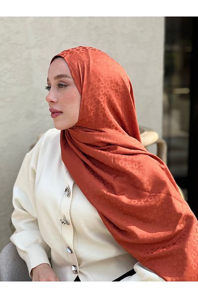 Modakaşmir Silky Jacquard Series Linn Pattern Shawl