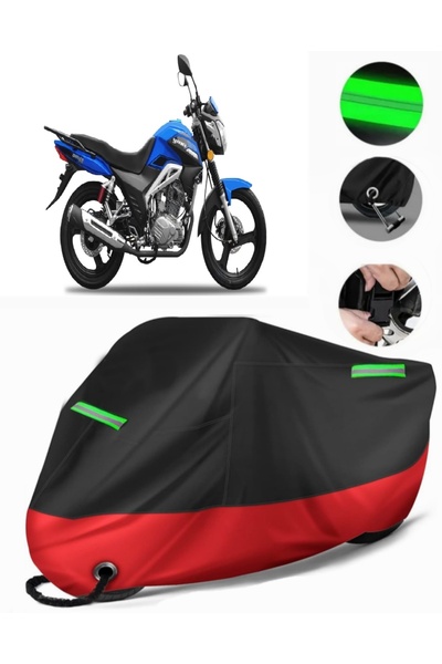 MotoEN Yuki Vampire 125 Compatible Premium Motorcycle Tarpaulin (Lock Compati...