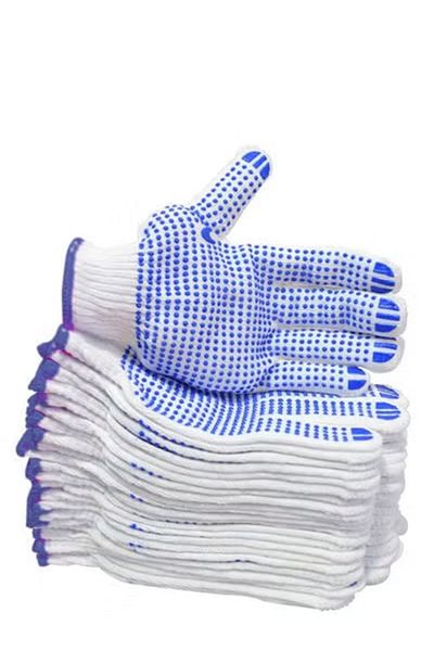 Force Force Cotton Multi-Purpose Gloves Set White One Size 12 Pieces