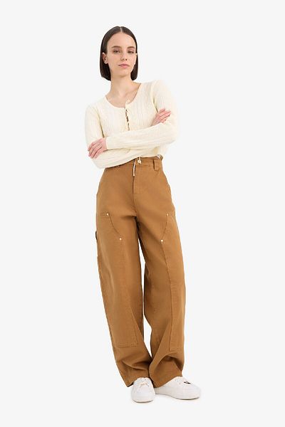 DeFacto Coool Baggy Fit Normal Waist Gabardine Pants E4028Ax25Sp