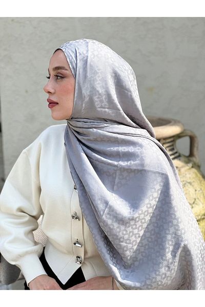 Modakaşmir Silky Jacquard Series Linn Pattern Shawl