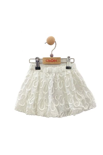 Çikoby Patterned Chiffon Girl Skirt (Ck30609)