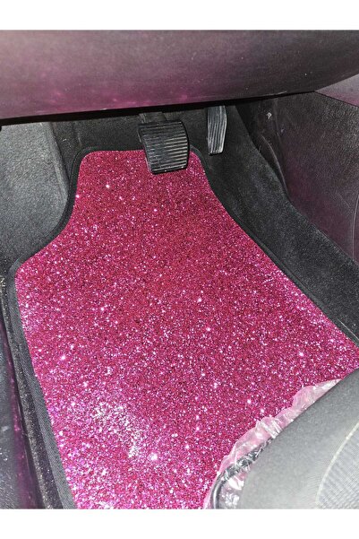 sıcak köşe Paspas Takımı Pullu Fuşya Pullu Deri Ön Arka Set