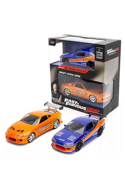 Jada 1/32 F&f Legacy Series 2001 نيسان سيلفيا S15 / براين تويوتا سوبرا