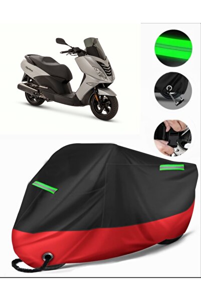 MotoEN Peugeot Citystar 125 Compatible Premium Motorcycle Tarpaulin (Lock Com...