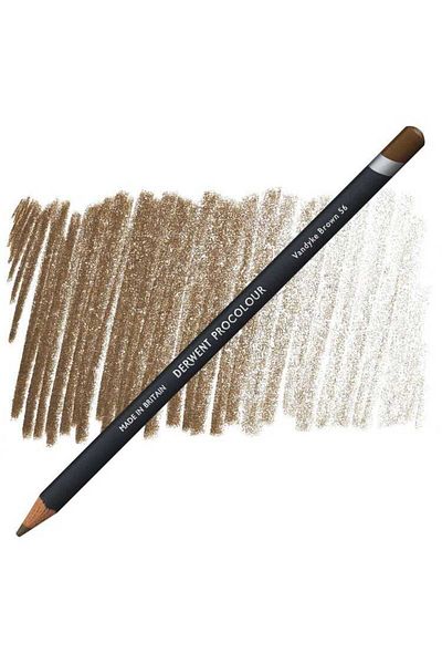 Derwent Procolour Dry Crayons - 56 Vandyke Brown