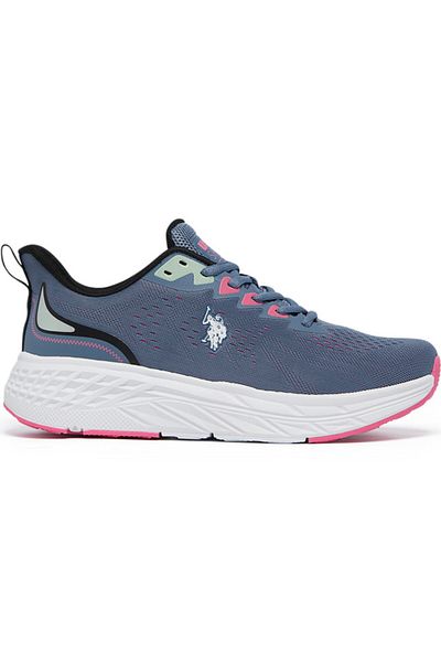 U.S. Polo Assn. Women's Navy Low-Top Sneakers - Bold Lace-Up Style, Comfortable Casual Footwear