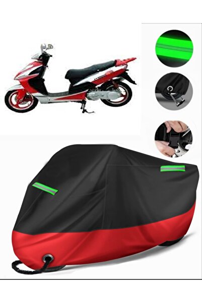 MotoEN غطاء دراجة نارية فاخر متوافق مع Mondial 151 RS (متوافق مع القفل) أسود-...