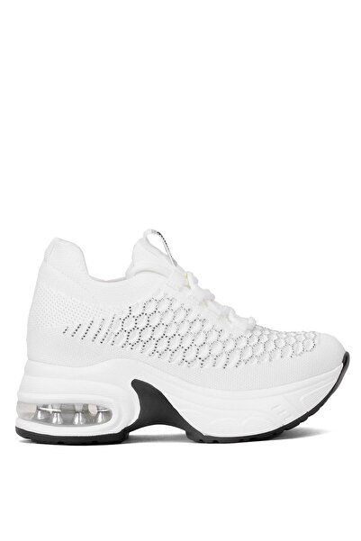 Guja 25Y300-22 Tricotaj de damă Stone Balloon Talpă Pantofi sport elastici