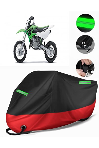 MotoEN غطاء دراجة نارية ممتاز متوافق مع Kawasaki KX 65 (متوافق مع القفل) أسود...