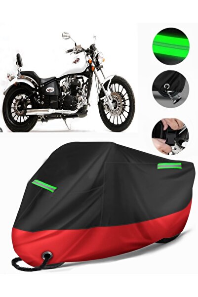 MotoEN Asian Ghost 350 Compatible Premium Motorcycle Tarpaulin (Lock Compatib...