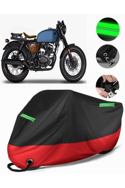 MotoEN Brixton Rayburn 125 Compatible Premium Motorcycle Tarpaulin (Lock Comp...