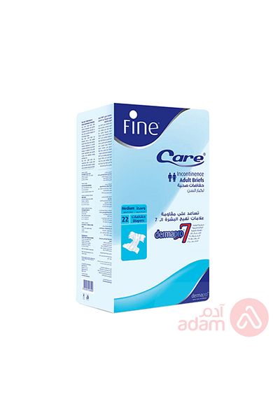 FINE CARE ADLT DIAPER MED 22PCS