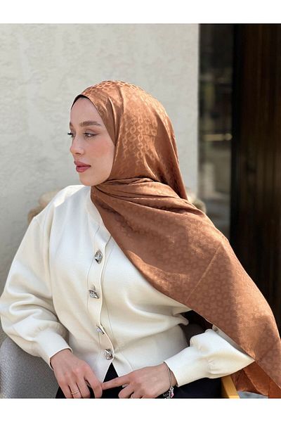 Modakaşmir Silky Jacquard Series Linn Pattern Shawl