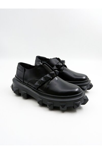 Tenau Black Genuine Leather Women's Shoes