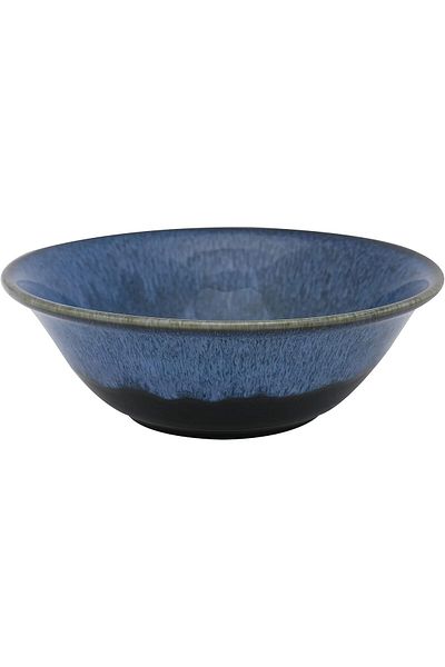 Trust Pro Porcelain Round Deep Soup/Salad/Cereal Bowl Trending Blue/Black Colour 8 Inch / 20.32 cm (