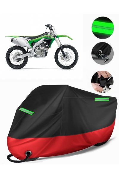 MotoEN غطاء دراجة نارية ممتاز متوافق مع Kawasaki KX 450F (متوافق مع القفل) أس...