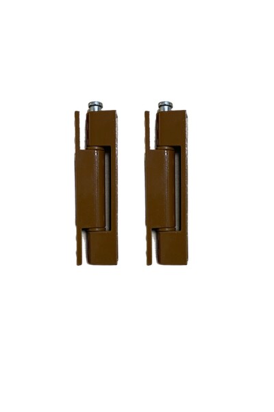 Pvc Pimapen Pencere Menteşesi 95 Mm Açık Kahverengi Menteşe Metal (2 adet)