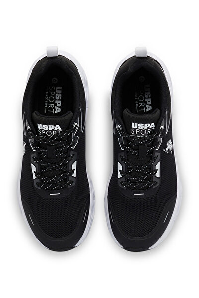 U.S. Polo Assn. Men's Black Low-Top Sneakers - Lightweight Lace-Up Design, Comfortable for Everyday Outfits