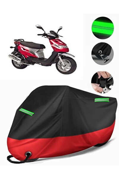 MotoEN Kanuni Popcorn 90 Compatible Premium Motorcycle Tarpaulin (Lock Compat...
