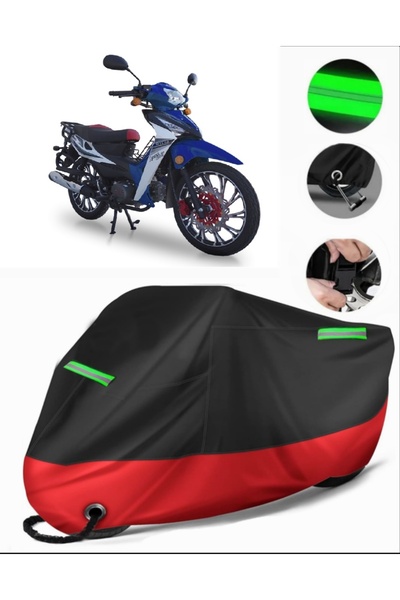 MotoEN Motolux Africa Wolf Compatible Premium Motorcycle Tarpaulin (Lock Comp...