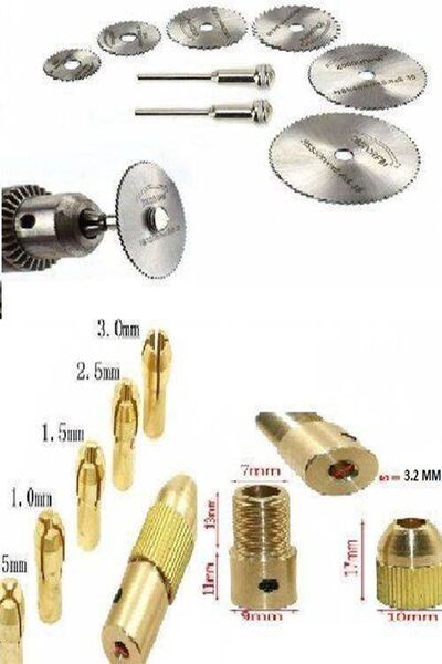 SENBANG Mini Testere Seti 8 Parça Gravür Ve Dramel İçin Ve 7 Parça Mini Mandren