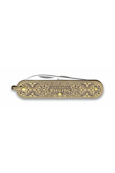 Sürbisa 61804 Processing1 Embroidered Saber Pocket Knife - Tta241 - Saber Flkry