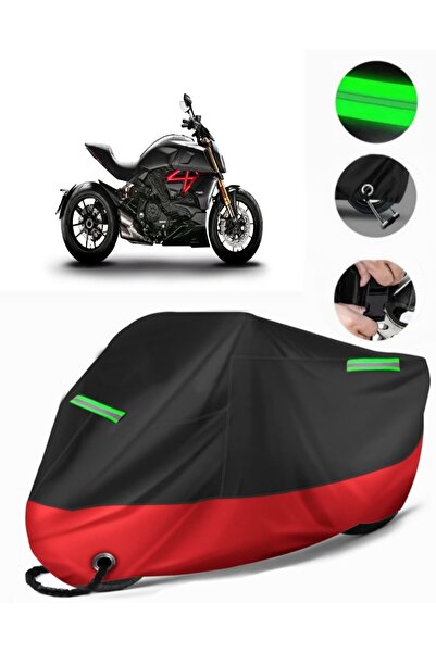 MotoEN غطاء دراجة نارية ممتاز متوافق مع Ducati Diavel 1260 S (متوافق مع القفل...