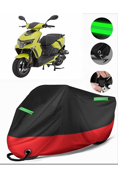 MotoEN Mondial Air Time Compatible Premium Motorcycle Tarpaulin (Lock Compati...