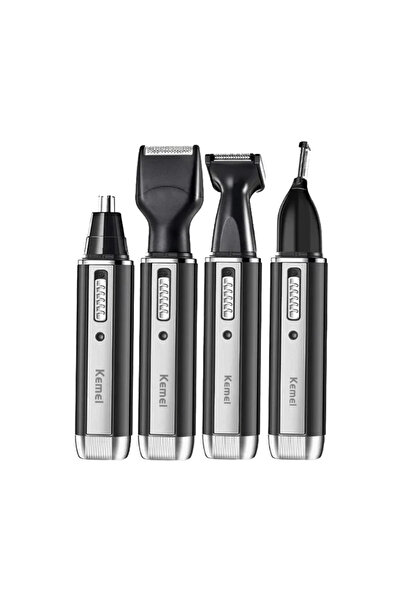 Kemei ماكينة حلاقة كهربائية لقص شعر الأنف KM-6630 - أسود
