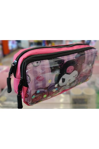 bundle island Children's Pencil Case Two Sections Kuromi Figured Sequins (Ad451)