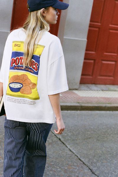 Pull & Bear Potato graphic T-shirt