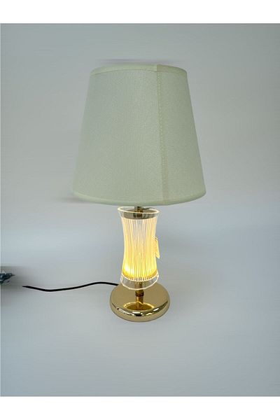 Living Gold Crystal LED Lamp with Shade