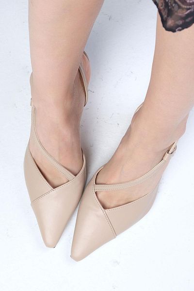 Mio Gusto Dia Skin Color Women's Heeled Shoes
