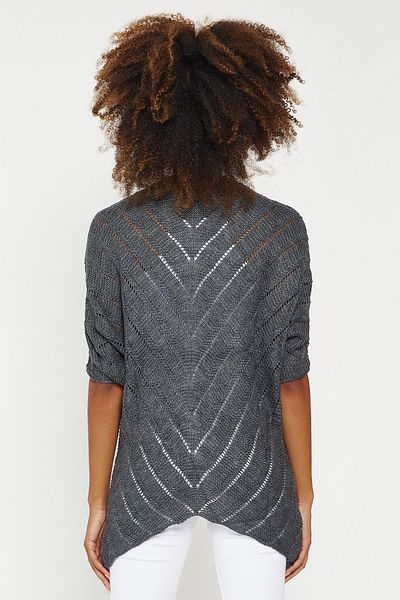 Hopoi Women's Openwork Asymmetrical Sweater