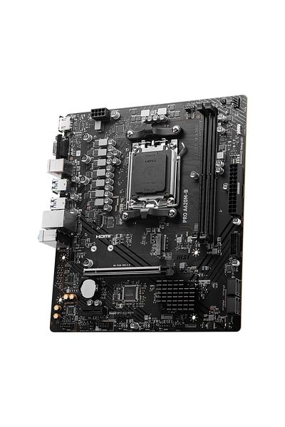 MSI Pro A620M-B Amd A620 Am5 Socket Ddr5 6800(Oc)Mhz Matx Motherboard