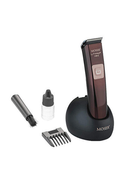 Moser ماكينة قص الشعر الكهربائية Li+ Pro 2 Mini سلكية وبدون سلك 1588-0151 - بني
