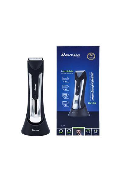 Davena ماكينة حلاقة الجسم الاحترافية i-Stubble - فضية