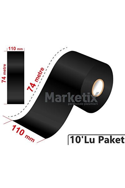Marketix 110x74 Metre Wax Ribon 10'lu Paket